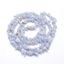 Load image into Gallery viewer, Long Strand of Natural Blue Lace Agate 5 - 8mm Chips