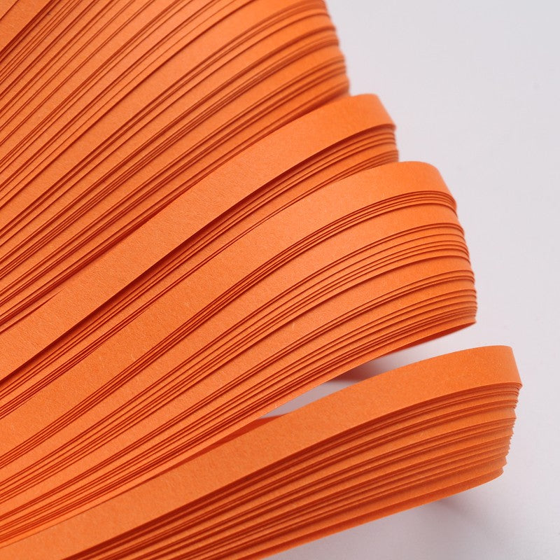 Paper Quilling Strips Orange 53cm x 5mm Pack of 110+