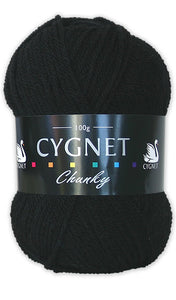 Cygnet Chunky 100g - Black