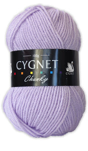 Cygnet Chunky 100g - Soft Lilac