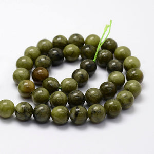 Natural Chinese Jade 10mm Strand 35+ Beads