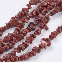 Load image into Gallery viewer, 33&quot; Strand Tumbled Gemstone Red Jasper Chip Beads